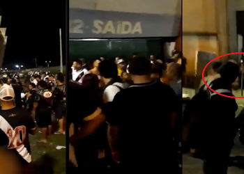 Vídeo: flamenguista é agredido aos tapas por torcedor do Vasco no estádio Albertão